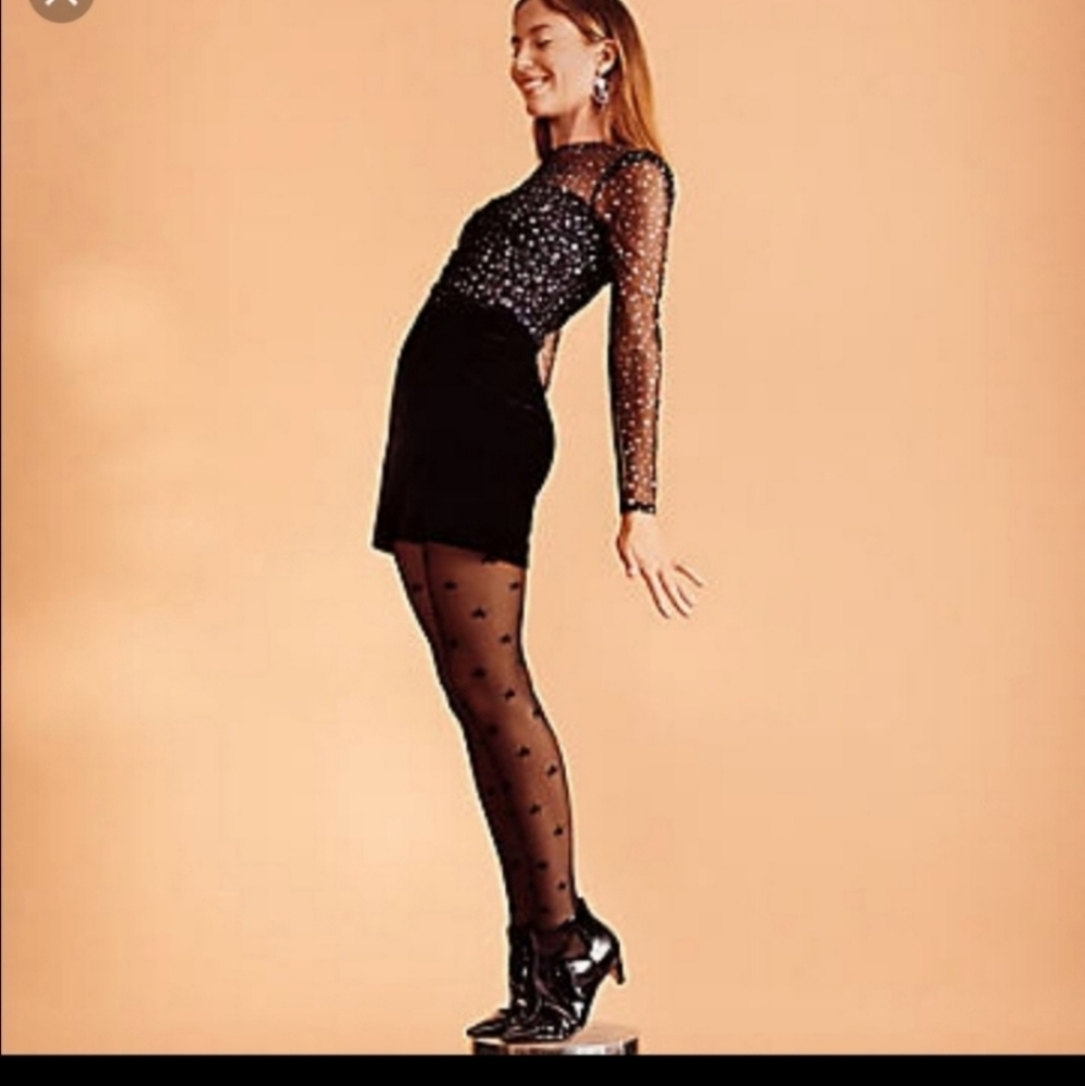 Express Star Mesh Top Black - Picture 4 of 7